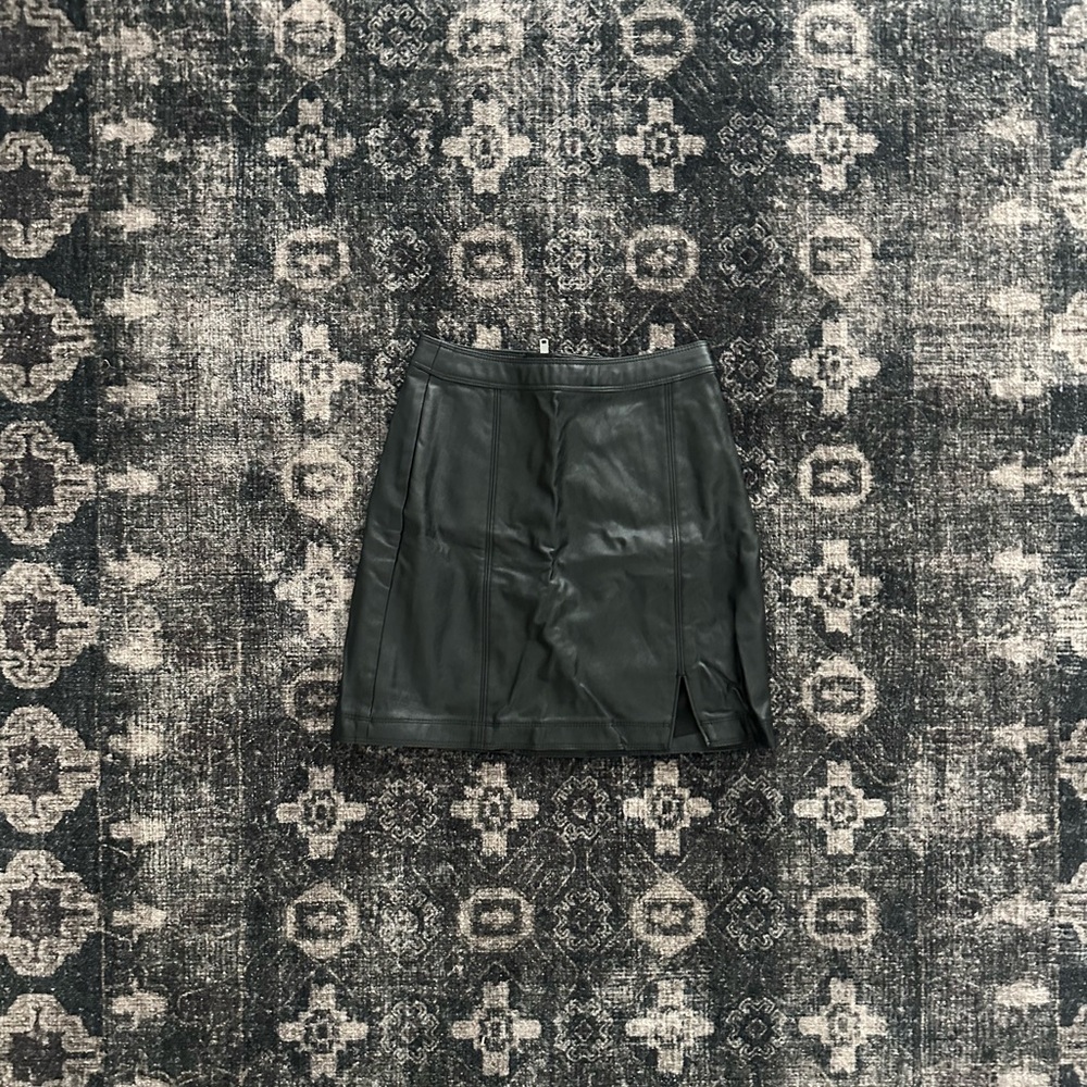 Leather Mini Skirt
